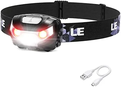 Headlamp Rechargeable L3200 High Lumen Head Lamp, Super Bright LED Head Light with 5 Modes and White Red Light, Waterproof Forehead Flashlight for Outdoor Camping, Hiking, Hunting, Running, Survival