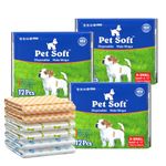 Pet Soft Dog Nappies Male - Disposable Pet Diapers Male Dog Wraps, 36 pcs, Super Absorbent Doggy Puppy Nappies for Dogs & Cats Urinary incontinence XS,S,M