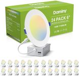 DAMINY 24 Pack 6 Inch LED Recessed 