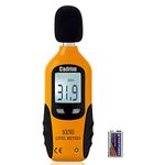 Cadrim Digital Sound Level Meter Portable Sound Meter Data Logger Decibel Noise Meter Tester 30-130dB Auto OFF Alarm Function Max/Min Hold Sound Measure LCD Screen 9V Battery Noise Measurement Tester