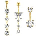 D.Bella Belly Rings for Women Belly