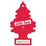 LITTLE TREES 10101 Little Trees Air Freshener Tree MTR0035 Wild Cherry Fragrance For Car Home Boat Caravan,Single Pack