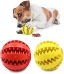 2 Pieces Dog Toy Ball 7cm Treat Dis