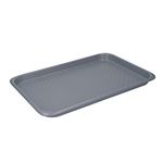 MasterClass Smart Ceramic Baking Tray with Robust Non Stick Coating, Carbon Steel, 40 x 27cm Large Stackable Cookie Sheet