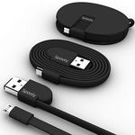 Spooly Micro USB Cable 1.1m | Fast Charge | Super Strong | Keyring Case | A Truly Tangle-free Data and Charger Cable