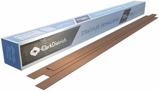 Strait-Flex Drywall Shims for Leveling – Fix Framing Irregularities, Butt Joints, Door Jambs and More – Easy-Dispense Compressed Cardboard Strips - 100 pcs 1-1/2” x 45” x 1/16”