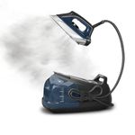 Rowenta Perfect Pro Station 1800 Watts Fast Heat Up, and 430g / min Burst, Stainless Steel, Blue, Advanced Steam Technology