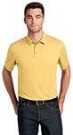 Port Authority Men's UV Choice Pique Polo Shirt, Sunbeam Yellow, Medium