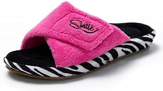 JOMIX Chaussons Femme Pantoufles Femme Chausson Scratch Femme Bout Ouvert Pantoufle Femme Hiver Élégant Confortables pour Maison (Fuchsia, 39)