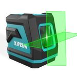 Kiprim Green Laser Level LV8 with Enhanced Visibility,Adjustable Brightness,Manual/Self Leveling/Pulse Mode,Batteries and Carrying Pouch Included