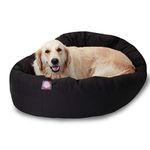 Majestic Pet 40-Inch Bagel Bed for Pets, Black