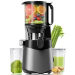 Cold Press Juicer Machines, 350W Masticating Juicer with 5.8‘’ Large Feeding Chute for Whole Fruit and Vegetable,High Juice Yield and Easy to Clean