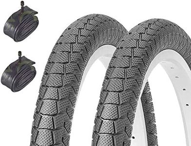 2 neumáticos Kenda 20 x 1,95 (50 – 406) + cámaras de aire válvulas America Schrader bicicleta BMX Free Style