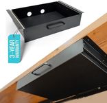 COREMINDED Storage Drawer - Carbon Steel Underdesk Drawer Slide Out, 17.7 x 12 x 4 in, Matte Black - Premium Quality, Ergonomic Organization, Cable Management, Versatile Sizes, Luxe Extras