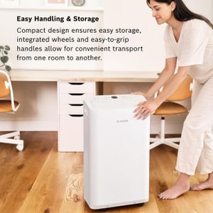 Bosch Cool 2000 Portable Air Conditioner – 3-in-1, 2.6 kW, Dehumidifier & Fan, Auto/Silent/Sleep Modes, Up to 35m²