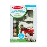 Melissa & Doug Decorate-Your-Own Horse Figurines Craft Kit (Includes 2 Resin Horses, 6 Pots of Paint, Paintbrush)