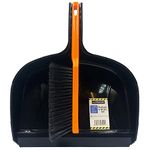 The Trade Jumbo Dustpan and Brush Set | 32cm Large Capacity Dust Pan and 35cm Sweeping Brush Outdoor/ Indoor Ideal for Builders, Joiners, etc.