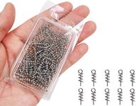 150Pcs/Box Fishing Crank Hook Centering Pin Fishing Baits Lure Rigs Fixed Latch Needle Spring Twist Lock (0.6")