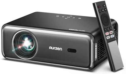 Aurzen EAZZE D1 Pro Smart Projector with WiFi and Bluetooth, Netflix Official, 20W Speakers, Dolby Audio & dbx-tv Total Sonics, Auto Focus & Keystone, Native 1080P Portable Outdoor Movie Projector
