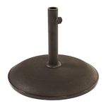 BrackenStyle Concrete Parasol Base - Concrete Anchor For Parasols and Garden Umbrellas - Black 15kg