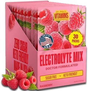 Electrolyte Mix, Raspberry Electrolyte Powder | 30 Packets, Hydration Keto Electrolyte Drink Mix | Zero Sugar, Non-GMO, 72 Trace Minerals Plus Potassium, Magnesium, Calcium and Sodium