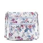 Vera Bradley Women's Cotton Triple Zip Hipster Crossbody Purse, Magnifique Floral, One Size