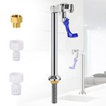 Crystmetal Glass Filler Faucet,9 Inches Deck Mount Faucet Glass Filling Water Station, Stainless Steel Drinking Water Filling Faucet for Bar Cafes, G1/2" Male Brass Structure (9.4)
