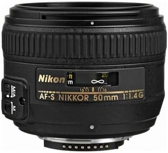 Nikon AF-S FX NIKKOR 50mm f/1.4G Lens with Auto Focus for Nikon DSLR Cameras