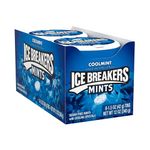 ICE BREAKERS Mints (Coolmint, Sugar Free, 1.5-Ounce Containers, Pack of 8)