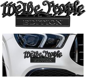 Ziciner Classic We The People Edition Emblems, 3D Full Metal Car Badges Decal Sticker, Personalized Decoration Labels to Highlight Yourself for Fender Tailgate, Car Accessories (Black)