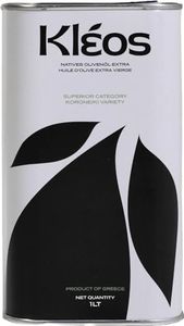 Kleos Extra Virgin Olive Oil 1 Liter - Harvest 2024-25 - Cold-Pressed Greek Olive Oil from Koroneiki Olives - Premium Quality