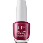O.P.I Nature Strong Natural Nail Polish | Raisin Your Voice Nail Lacquer (Red) | 15 ml | Long-Lasting, Glossy Nail Polish | Natural Origin, Vegan & Cruelty Free