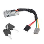 Car Ignition Lock, Metal Material Ignition Lock Barrel Switch with 2 Keys for TRAFIC VIVARO PRIMASTAR 7701038365 Ignition Starter Switches