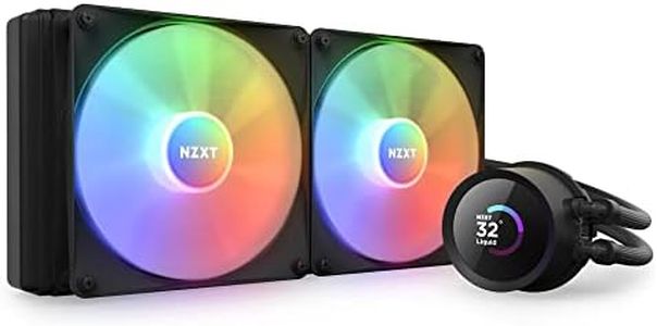 NZXT Kraken 280 RGB - Dissipatore a liquido AIO per CPU 280mm - Display LCD quadrato personalizzabile da 1.54"" per immagini - Pompa ad alte prestazioni - 2 x ventole Core RGB F140 - Nero