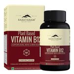 Rasayanam Plant-Based Vitamin B12 | 100% Vegan Vitamin B12 | Enriched with 7 Superfoods like Moringa, Amla & More | Supports Energy, Nerve Health & Brain Function | 60 Veg Capsules
