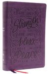 NKJV, Giant Print Center-Column Reference Bible, Verse Art Cover Collection, Leathersoft, Purple, Thumb Indexed, Red Letter, Comfort Print: Holy Bible, New King James Version