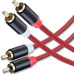 RCA Cable 3Ft,2Rca Male to 2-Rca Ma