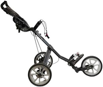Sun Mountain Speed Cart X 3-Wheel Golf Push Cart, Black-Gunmetal