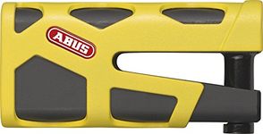 ABUS Granit Sledg 77 yellow brake disc lock - Motorcycle lock with secure XPlus cylinder and reminder cable - ABUS security level 17 - Yellow