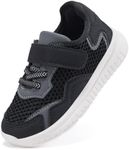 BMCiTYBM Toddler Walking Shoes for Baby Boys Girls Lightweight Breathable Walking Infant Sneakers Non-Slip Casual Outdoor Indoor 2.5-3 Years Black Size 8 Toddler