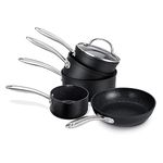 Prestige SG Alu 4+1pc Set with Bonus Milkpan (16/18/20cm Cov Saucepan, 29cm Fry + free milkpan)