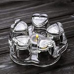 Sun's Tea Solid Crystal Glass Teapot Warmer | Tea Warmer - Candle Never Flames Out