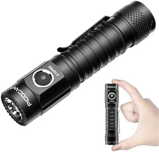 S10Pro Rechargeable Flashlights EDC Flashlight 2500 High Lumens Super Bright Mini LED Flashlight, Pocket Tactical Flashlights, Magnetic Flash Lights for Home, Emergencies, Outdoor, Hiking (Black)