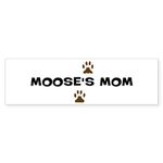 CafePress Moose Mom 10"x3" Rectangle Bumper Sticker Car Decal