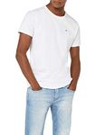 Tommy Jeans Mens Tjm Xslim Jersey Tee Dm0dm04411 S/S T-Shirt, White (Classic White 100), L UK