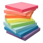 Sticky Notes 3x3 Inches 8 Pads Self-Stick Notes Pads Bright Colors Super Adhesive Sticky Notes Easy to Post for Office Home School Notebook 82 Sheets/pad