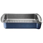 Lakeland Non-Stick Roasting Tin with Pouring Lip – 39cm x 25.5cm High Performing Heavy Duty Steel