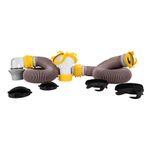 Camco 39667 Revolution 20' Sewer Hose Kit with Swivel Fittings and Wye Connector - Ready To Use Kit with Fittings, Hoses, and Storage Caps, Great For RVs with Separate Tank Valves