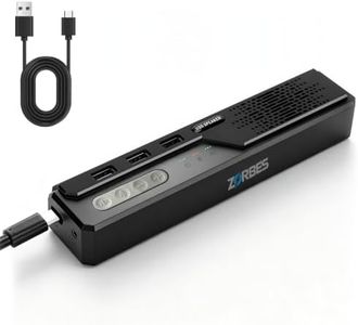 ZORBES® 3 in 1 USB Computer Speakers with Microphone, Wired Desktop Sound Bar for PC Laptop, Stereo Bass & 360° Enhanced Audio, USB Hub PC Laptop Conference Speaker for Home Office, Online Learning