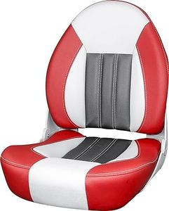 Tempress 68450 Probax High-Back Orthopedic Boat Seat - Red/Gray/Carbon